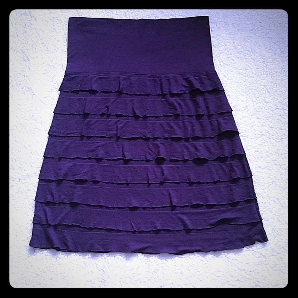 Short purple Stretchy skirt